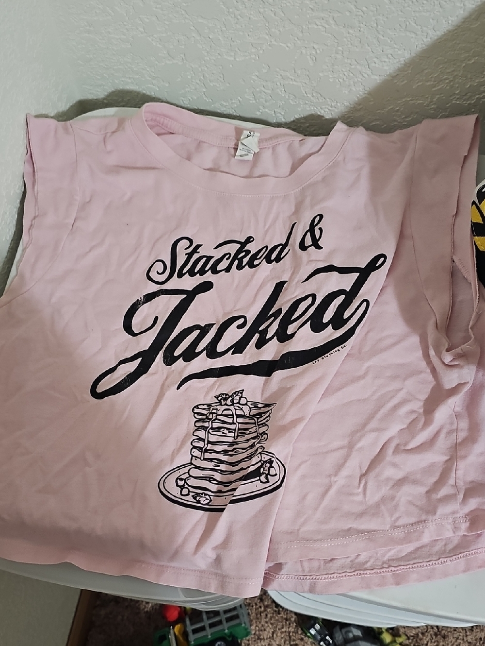 Stacked & Jacked Pink Graphic Tank Top
